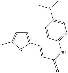 N-[4-(dimethylamino)phenyl]-3-(5-methyl-2-furyl)acrylamide Struktur