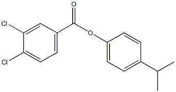 4-(1-methylethyl)phenyl 3,4-dichlorobenzoate Struktur