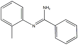 N'-(2-methylphenyl)benzenecarboximidamide Struktur