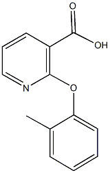 2-(2-methylphenoxy)nicotinic acid Struktur