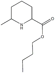 butyl 6-methyl-2-piperidinecarboxylate Struktur