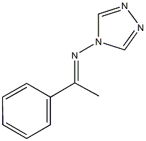 N-(1-phenylethylidene)-N-(4H-1,2,4-triazol-4-yl)amine Struktur