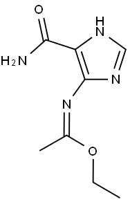 ethyl (1Z)-N-[5-(aminocarbonyl)-1H-imidazol-4-yl]ethanimidoate Struktur