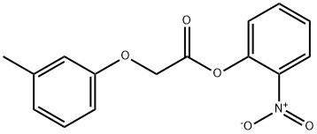 2-nitrophenyl (3-methylphenoxy)acetate Struktur