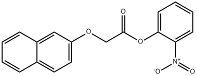 2-nitrophenyl (2-naphthyloxy)acetate Struktur