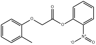 2-nitrophenyl (2-methylphenoxy)acetate Struktur