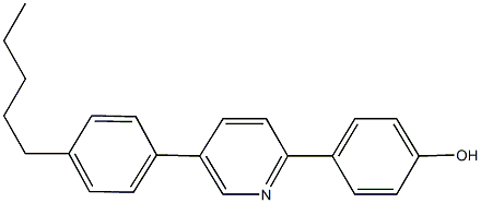 4-[5-(4-pentylphenyl)-2-pyridinyl]phenol Struktur