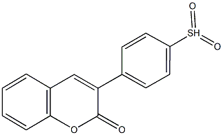 3-[4-(dioxidosulfanyl)phenyl]-2H-chromen-2-one Struktur