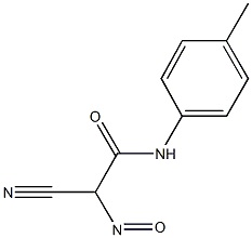 2-cyano-N-(4-methylphenyl)-2-nitrosoacetamide Struktur