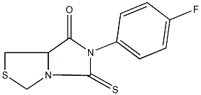 6-(4-fluorophenyl)-5-thioxotetrahydro-7H-imidazo[1,5-c][1,3]thiazol-7-one Struktur