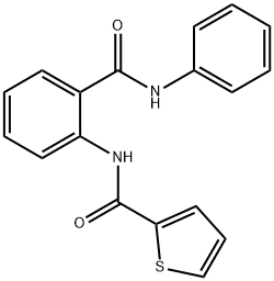 N-[2-(anilinocarbonyl)phenyl]thiophene-2-carboxamide Struktur