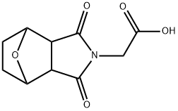 (3,5-dioxo-10-oxa-4-azatricyclo[5.2.1.0~2,6~]dec-4-yl)acetic acid Struktur