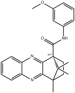 N-(3-methoxyphenyl)-12,15,15-trimethyl-3,10-diazatetracyclo[10.2.1.0~2,11~.0~4,9~]pentadeca-2(11),3,5,7,9-pentaene-1-carboxamide Struktur