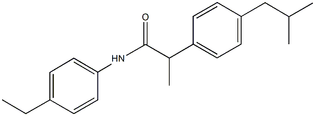 N-(4-ethylphenyl)-2-(4-isobutylphenyl)propanamide Struktur