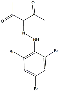 2,3,4-pentanetrione 3-[(2,4,6-tribromophenyl)hydrazone] Struktur