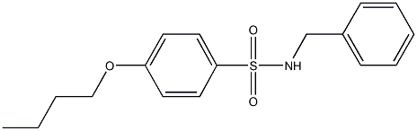 N-benzyl-4-butoxybenzenesulfonamide Struktur