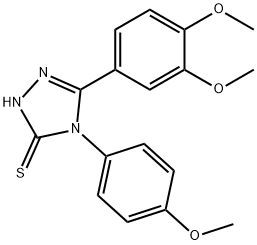 5-(3,4-dimethoxyphenyl)-4-(4-methoxyphenyl)-2,4-dihydro-3H-1,2,4-triazole-3-thione Struktur