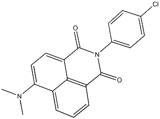 2-(4-chlorophenyl)-6-(dimethylamino)-1H-benzo[de]isoquinoline-1,3(2H)-dione Struktur