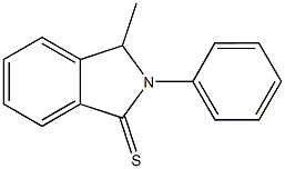 3-methyl-2-phenyl-1-isoindolinethione Struktur