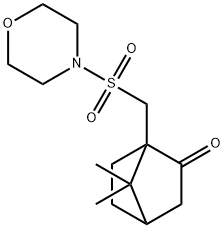 7,7-dimethyl-1-[(4-morpholinylsulfonyl)methyl]bicyclo[2.2.1]heptan-2-one Struktur