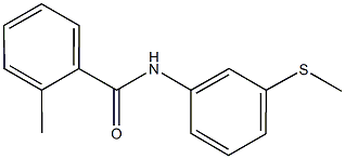 2-methyl-N-[3-(methylsulfanyl)phenyl]benzamide Struktur