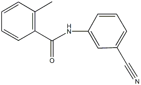 N-(3-cyanophenyl)-2-methylbenzamide Struktur