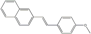 methyl 4-[2-(2-naphthyl)vinyl]phenyl ether Struktur