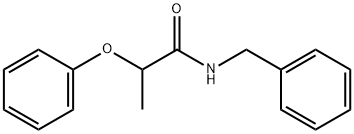 N-benzyl-2-phenoxypropanamide Struktur