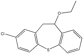 2-chloro-10,11-dihydrodibenzo[b,f]thiepin-10-yl ethyl ether Struktur