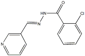 2-chloro-N'-(3-pyridinylmethylene)benzohydrazide Struktur