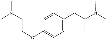 N-(2-{4-[2-(dimethylamino)ethoxy]phenyl}-1-methylethyl)-N,N-dimethylamine Struktur