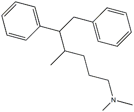 N,N,4-trimethyl-5,6-diphenyl-1-hexanamine Struktur