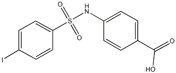 4-{[(4-iodophenyl)sulfonyl]amino}benzoicacid Struktur