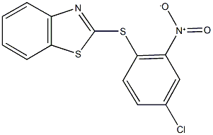 2-({4-chloro-2-nitrophenyl}sulfanyl)-1,3-benzothiazole Struktur