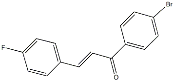 1-(4-bromophenyl)-3-(4-fluorophenyl)-2-propen-1-one Struktur