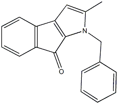 1-benzyl-2-methylindeno[2,1-b]pyrrol-8(1H)-one Struktur