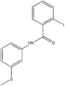 2-iodo-N-[3-(methylsulfanyl)phenyl]benzamide Struktur