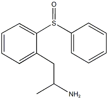 1-methyl-2-[2-(phenylsulfinyl)phenyl]ethylamine Struktur