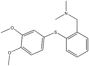 {2-[(3,4-dimethoxyphenyl)sulfanyl]phenyl}-N,N-dimethylmethanamine Struktur