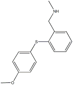 N-{2-[(4-methoxyphenyl)sulfanyl]benzyl}-N-methylamine Struktur