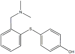 4-({2-[(dimethylamino)methyl]phenyl}sulfanyl)phenol Struktur