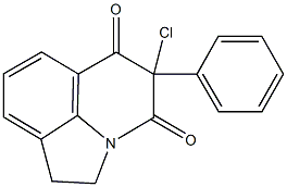 5-chloro-5-phenyl-1,2-dihydro-4H-pyrrolo[3,2,1-ij]quinoline-4,6(5H)-dione Struktur