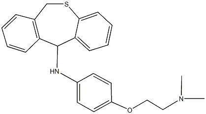 N-{4-[2-(dimethylamino)ethoxy]phenyl}-6,11-dihydrodibenzo[b,e]thiepin-11-amine Struktur