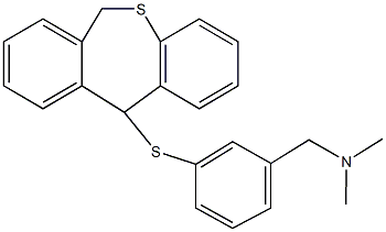 N-[3-(6,11-dihydrodibenzo[b,e]thiepin-11-ylsulfanyl)benzyl]-N,N-dimethylamine Struktur