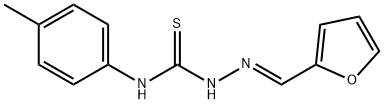 2-furaldehyde N-(4-methylphenyl)thiosemicarbazone Struktur