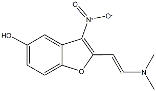 2-[2-(dimethylamino)vinyl]-3-nitro-1-benzofuran-5-ol Struktur