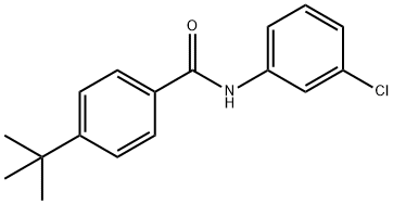 4-tert-butyl-N-(3-chlorophenyl)benzamide Struktur