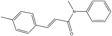 N-methyl-3-(4-methylphenyl)-N-phenylacrylamide Struktur