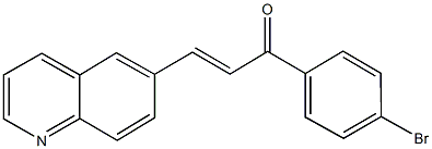 1-(4-bromophenyl)-3-(6-quinolinyl)-2-propen-1-one Struktur