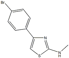 4-(4-bromophenyl)-N-methyl-1,3-thiazol-2-amine Struktur